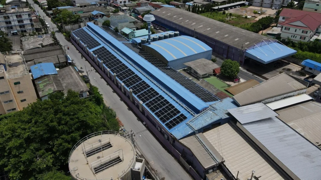 ติดตั้งโซลาร์เซลล์โรงงาน Royal Food 217.75 kWp — ภาพรวมหน้างาน